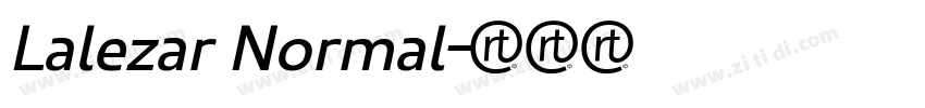 Lalezar Normal字体转换
